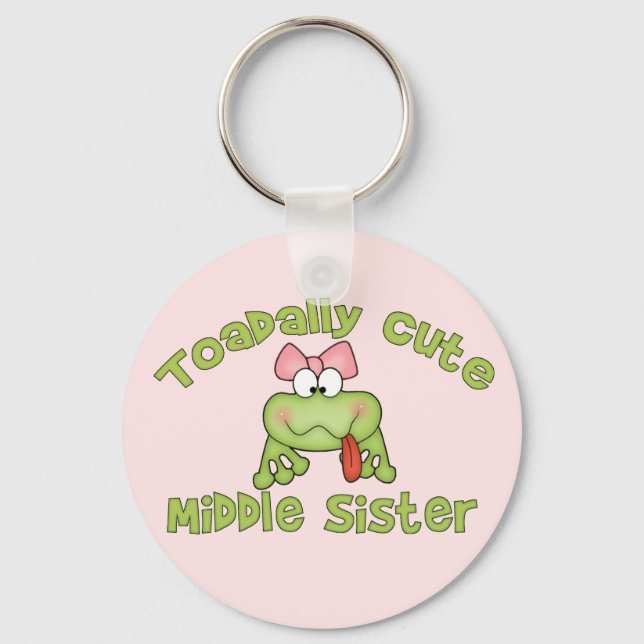 Porte-clés Aujourd'hui mignonne soeur moyenne (Recto)