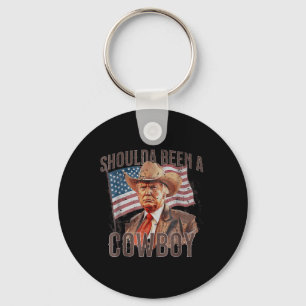 Porte-clés Aurait Dû Être Un Cow-boy Trump 2024 4 juillet U