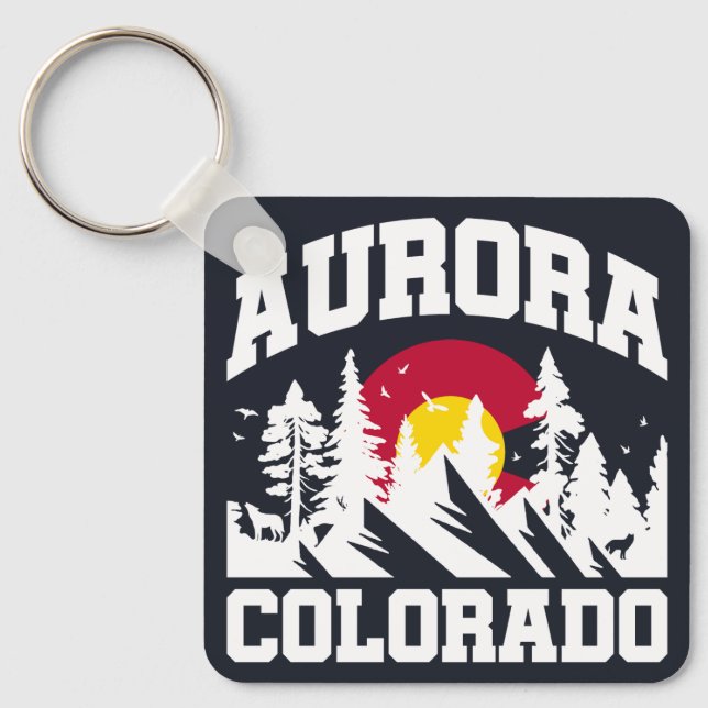 Porte-clés Aurora, Colorado (Recto)