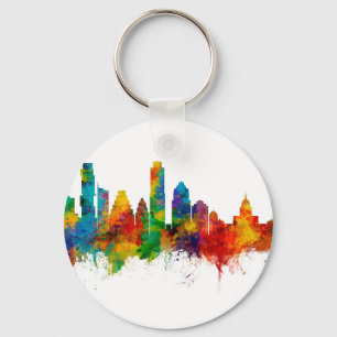 Porte-clés Austin Texas Skyline