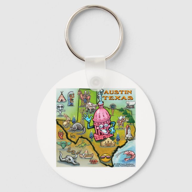 Porte-clés Austin TX (Recto)