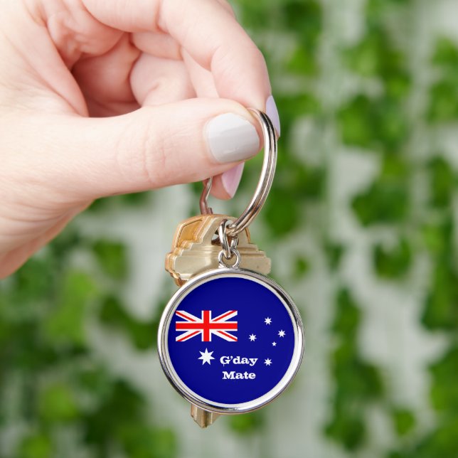 Porte-clés Australian Flag & G'day Mate salutations / Austral (main)
