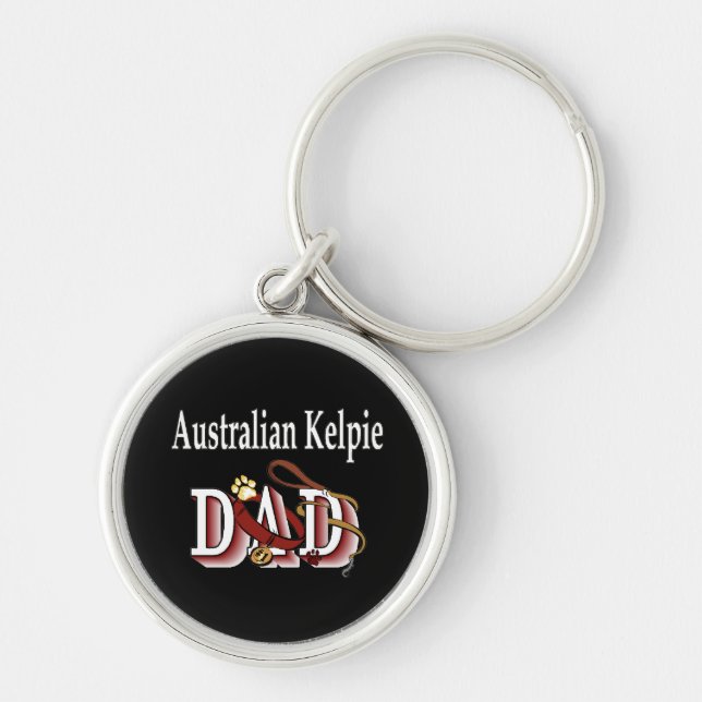 Porte-clés Australian Kelpie Papa (Devant)