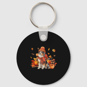 Porte-clés Australie Berger Chien Automne Écharpe Leopard Cit