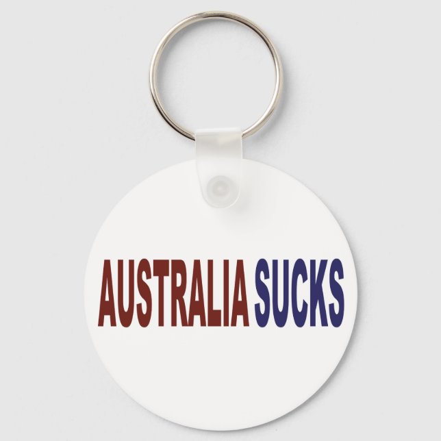 Porte-clés Australie Sucks (Recto)