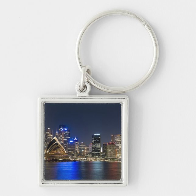 Porte-clés Australie, Sydney. Skyline avec Opera House vu (Devant)
