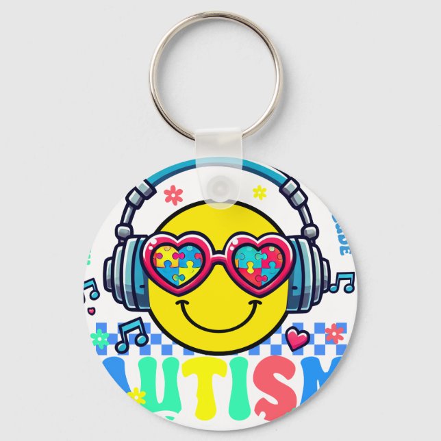 Porte-clés autism acceptance (2 (Recto)