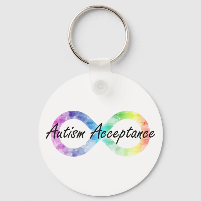 Porte-clés Autism Acceptance keychain (Recto)