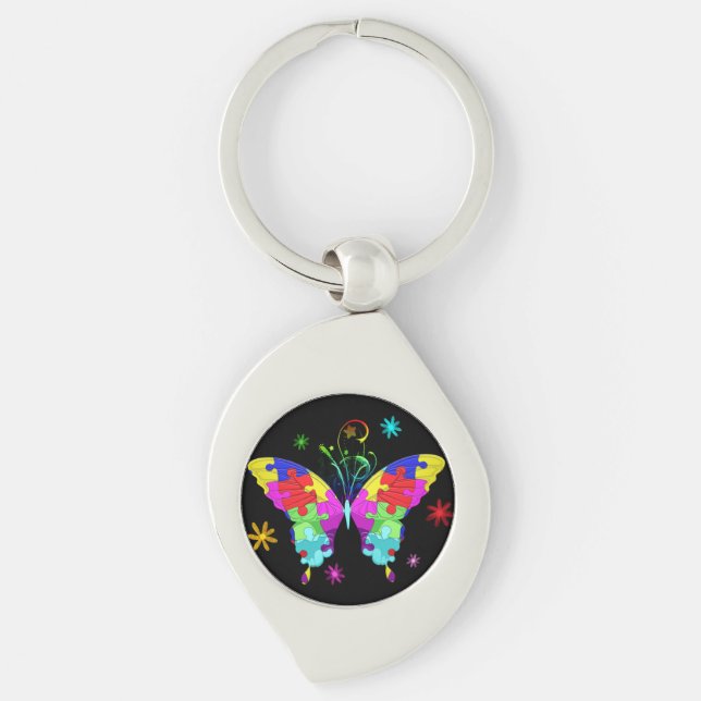 Porte-clés Autism Butterfly (Devant)