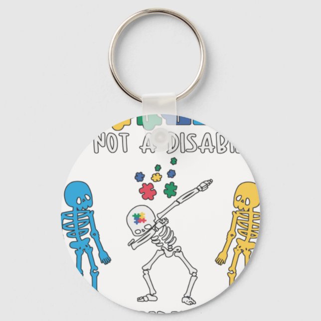 Porte-clés Autism It's Not a Disability, It's a Different Abi (Recto)