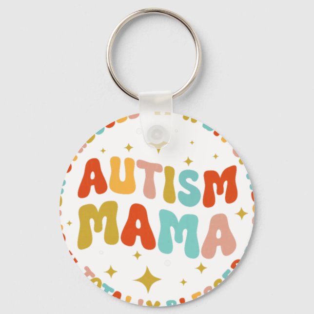 Porte-clés Autism Mama Often Stressed A Bit Of Mess Totally B (Recto)