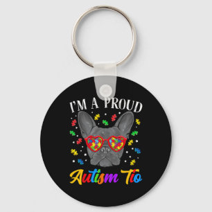 Porte-clés Autism Tio French Bulldog Puzzle