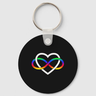 Porte-clés Autisme Arc-en-ciel Symbole d'infini Autisme Infin