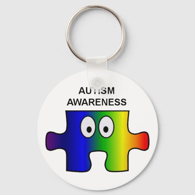 Porte-clés Autisme/Aspergers soutien et sensibilisation (Recto)