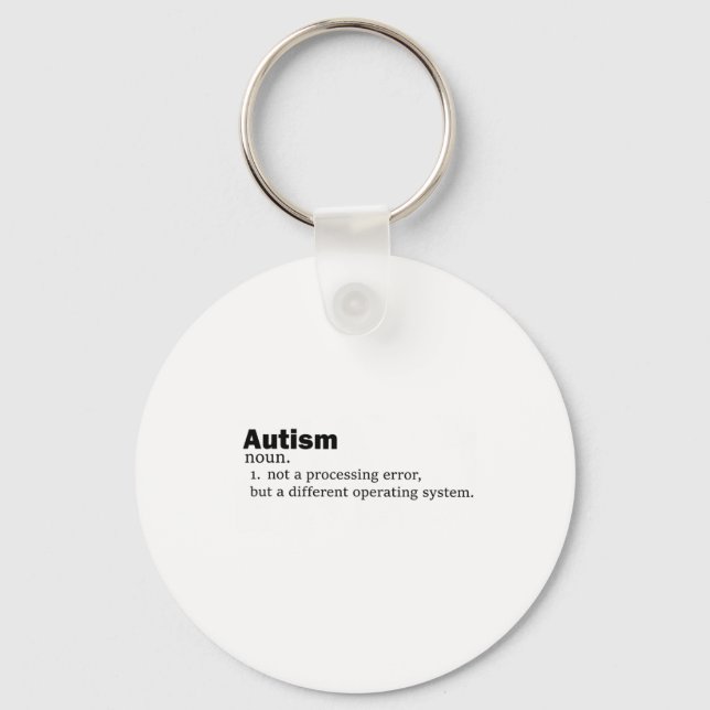 Porte-clés Autisme Définition Ce n'est pas un handicap un aut (Recto)