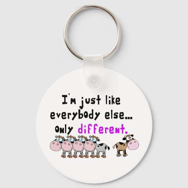 Porte-clés Autisme différent (Recto)