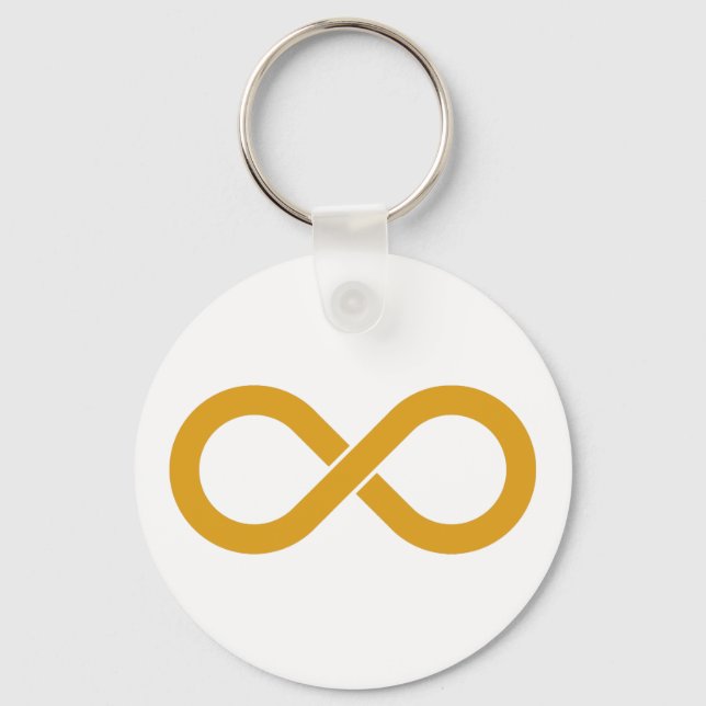 Porte-clés Autisme Gold Infinity Porte - clé (Recto)