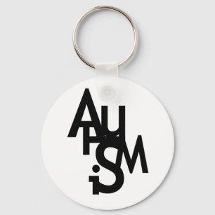 Porte-clés Autisme (lettres brouillées)