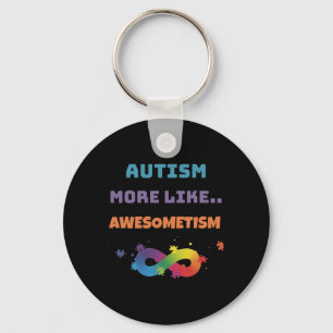 Porte-clés Autisme Plutôt Comme Awesometisme Coloré
