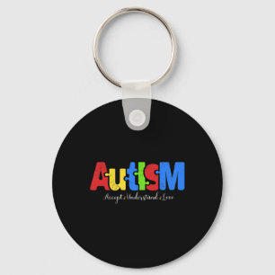 Porte-clés Autisme Puzzle Accepter Comprendre l'amour Autisme