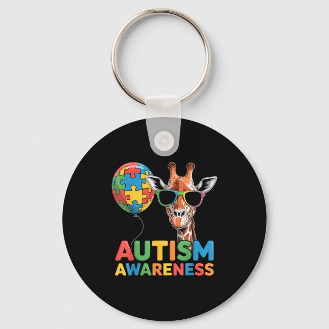 Porte-clés Autisme sensibilisation autistique  (Recto)