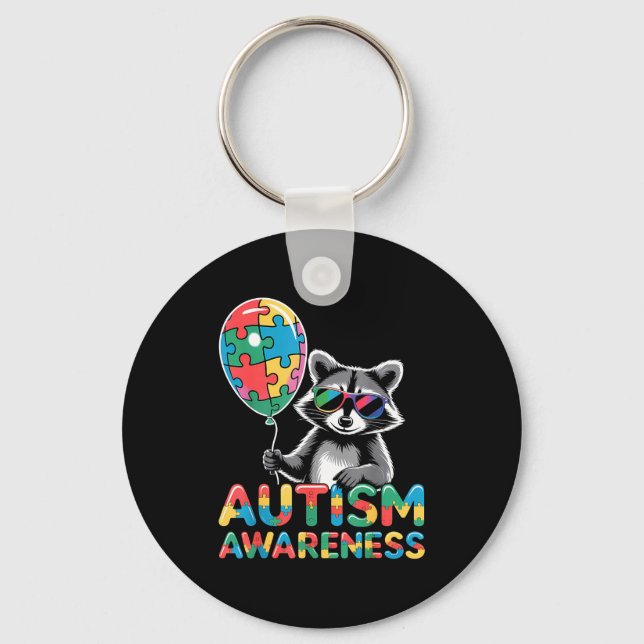 Porte-clés Autisme sensibilisation autistique  (Recto)