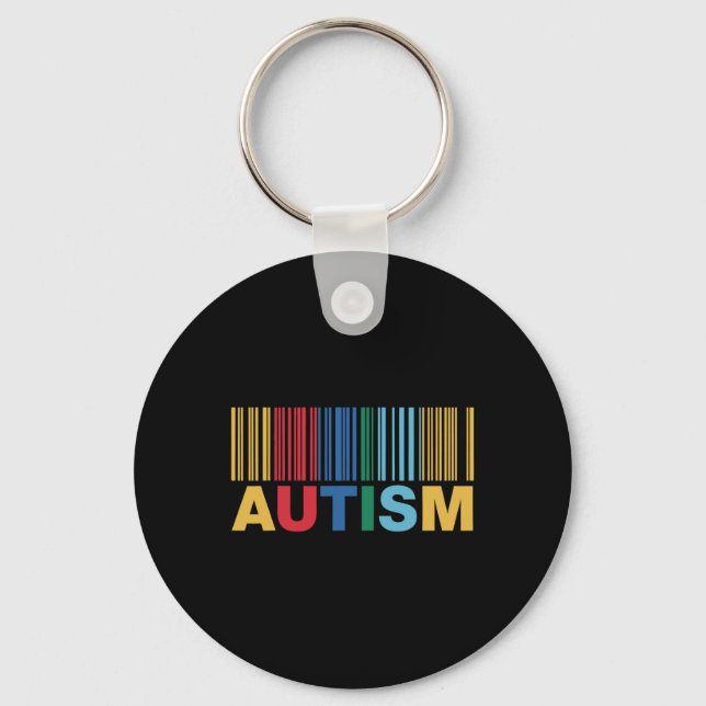 Porte-clés Autisme Sous-code Sensibilisation Inclusion Artwor (Recto)