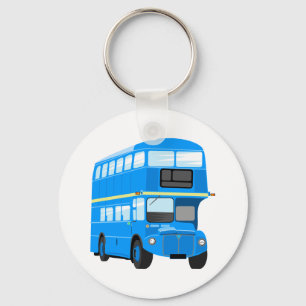 Porte-clés Autobus bleu