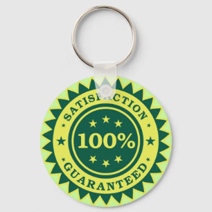 Porte-clés Autocollant 100% de satisfaction garantie
