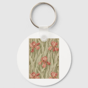 Porte-clés Autocollant de peinture de fleurs vintage