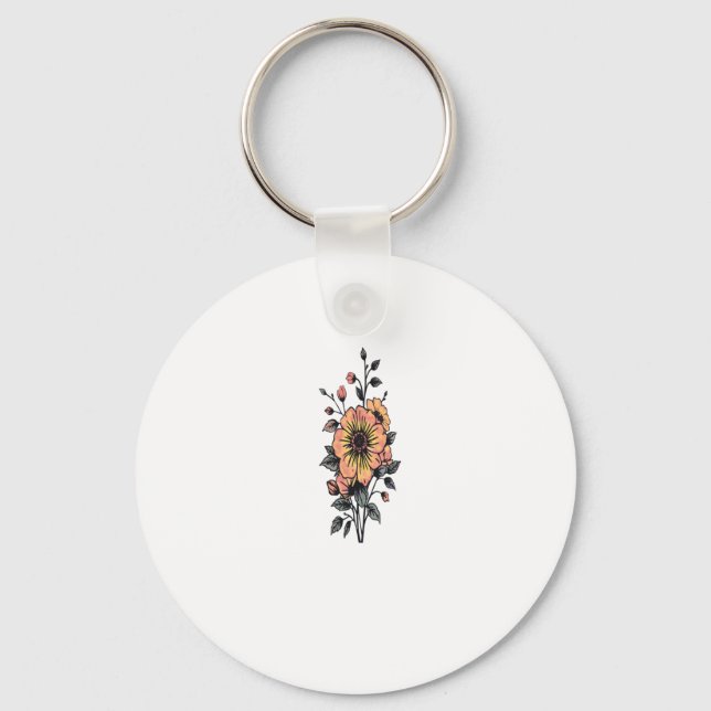 Porte-clés Autocollant Pastel Bloom (Recto)