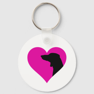 Porte-clés Autocollant rond classique Dachshund