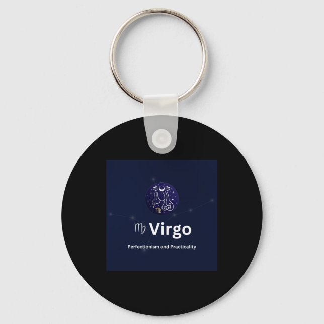 Porte-clés Autocollant Signe du zodiaque Vierge  (Recto)