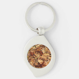 Porte-clés automne, feuille sec