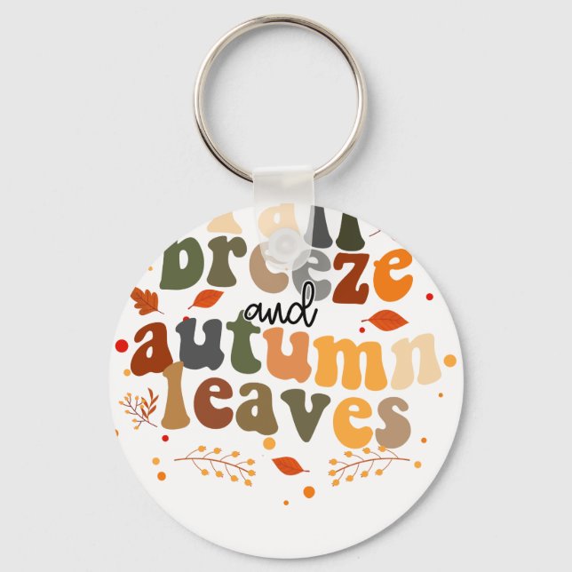 Porte-clés automne feuilles d'automne (Recto)