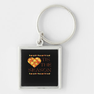 Porte-clés Automne Feuilles mignonnes Automne Graphique Thank