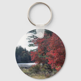 Porte-clés Automne Foliage Pond Nature Photographie