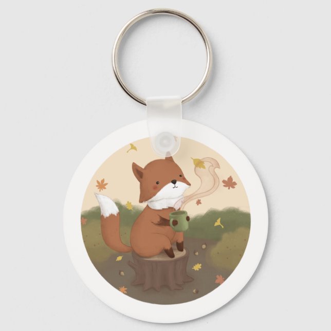 Porte-clés Automne magnifique : Fox (Recto)