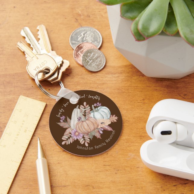 Porte-clés Automne Thanksgiving Famille Faveurs de réunion (Bureau)