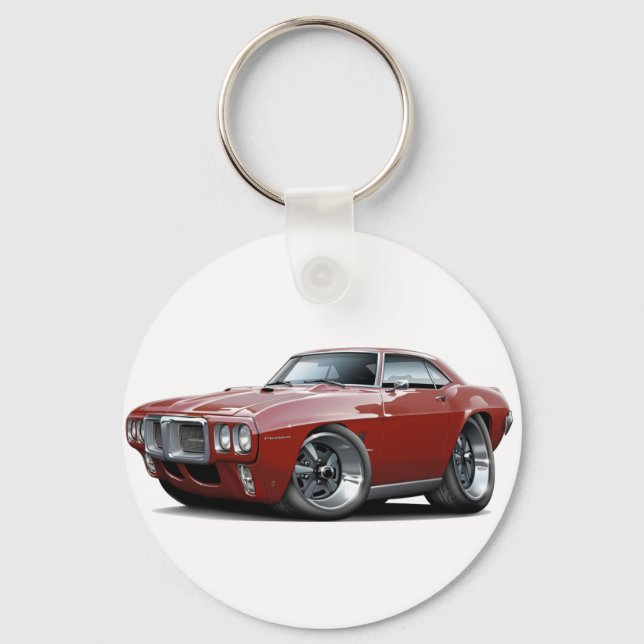 Porte-clés Automobile Firebird Maroon 1969 (Recto)