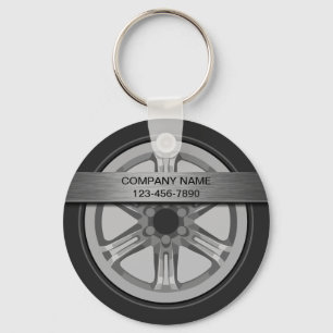 Porte-clés Automotive Promotional Keychains Tire Graphic