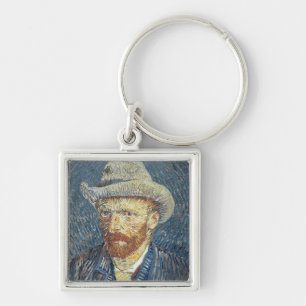 Porte-clés Autoportrait de Vincent van Gogh avec le chapeau