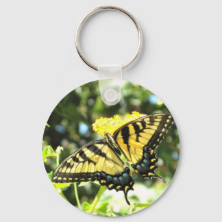 Porte-clés AV - Porte - clé à papillon jaune