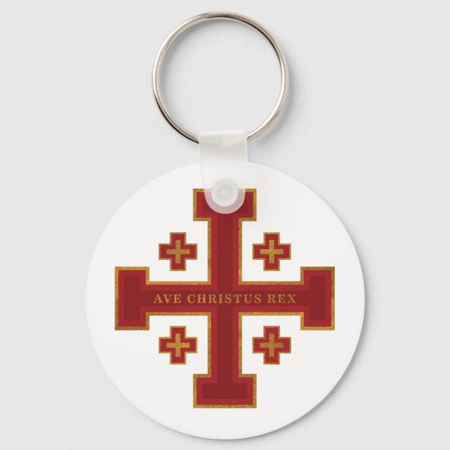 Porte-clés Ave Christus Rex (Recto)