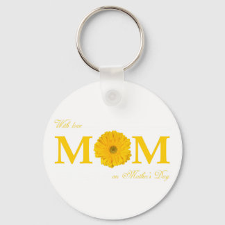 Porte-clés Avec Amour Maman en Fête des Mères Gerbera Daisy F