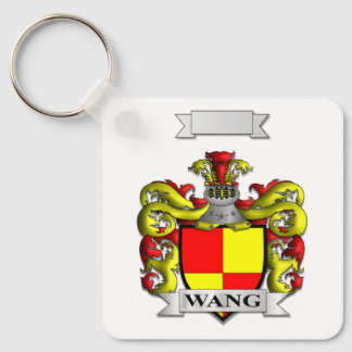 PORTE-CLÉS AVEC BLASON ET CIME DE LA FAMILLE WANG
