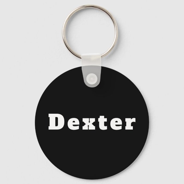 Porte-clés avec le nom Dexter (Recto)