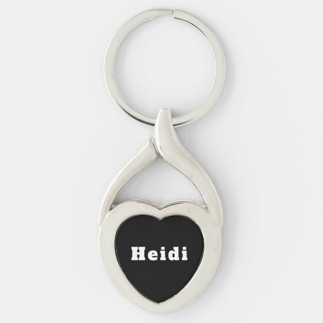 Porte-clés avec le nom Heidi (Devant)