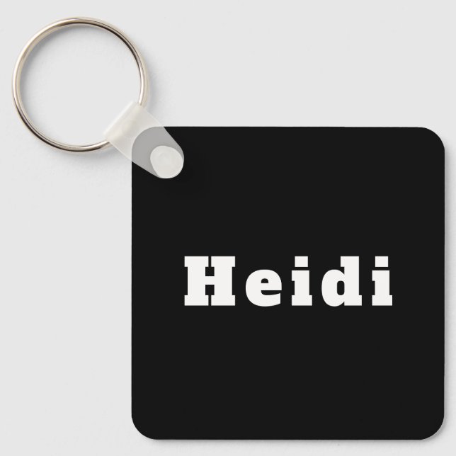 Porte-clés avec le nom Heidi (Recto)