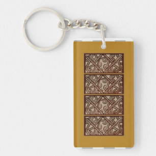 Porte-clés avec motif de Papouasie-Nouvelle-Guinée